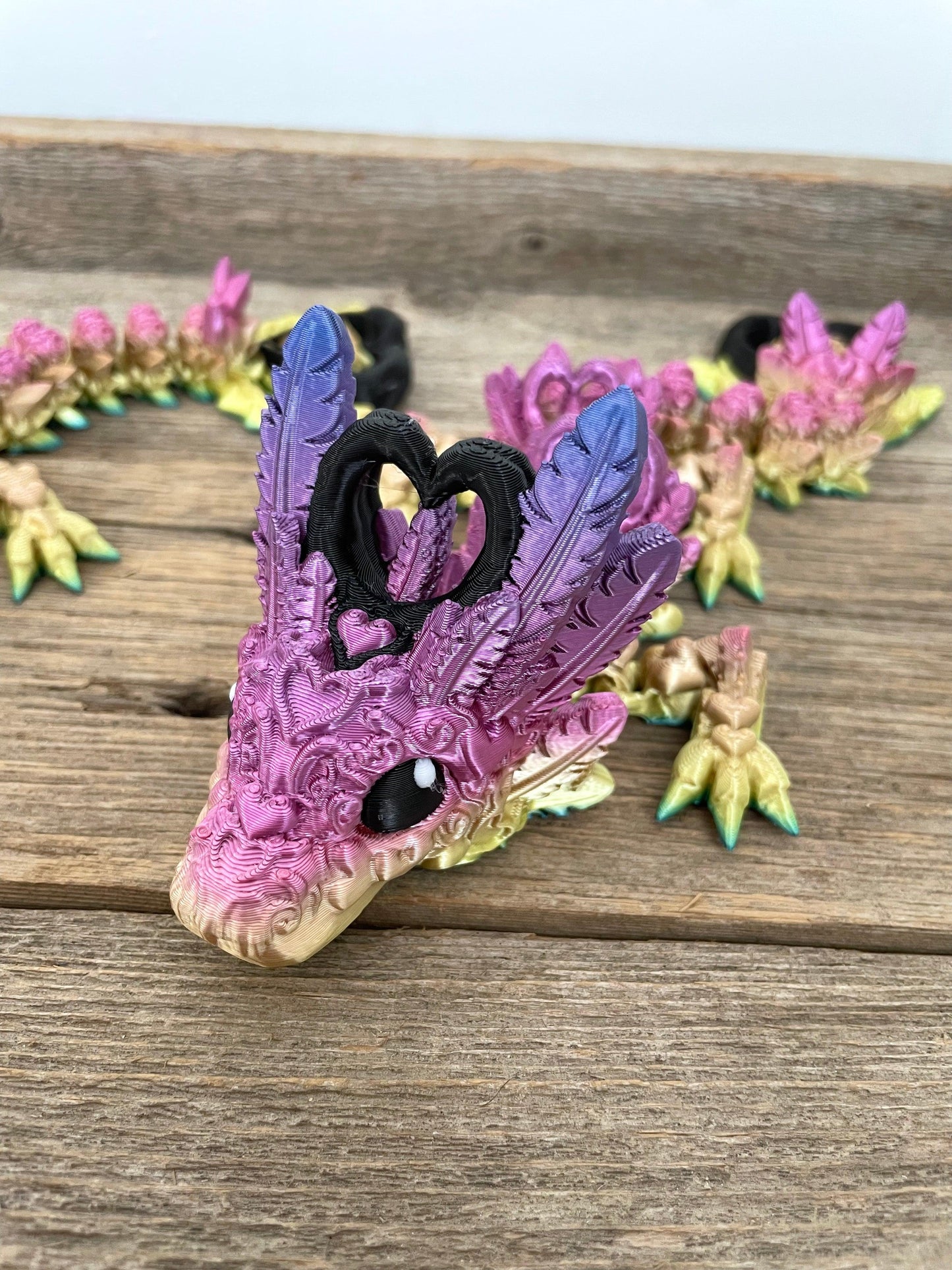 Feather Heart Dragon - Fantasy Forest 3D