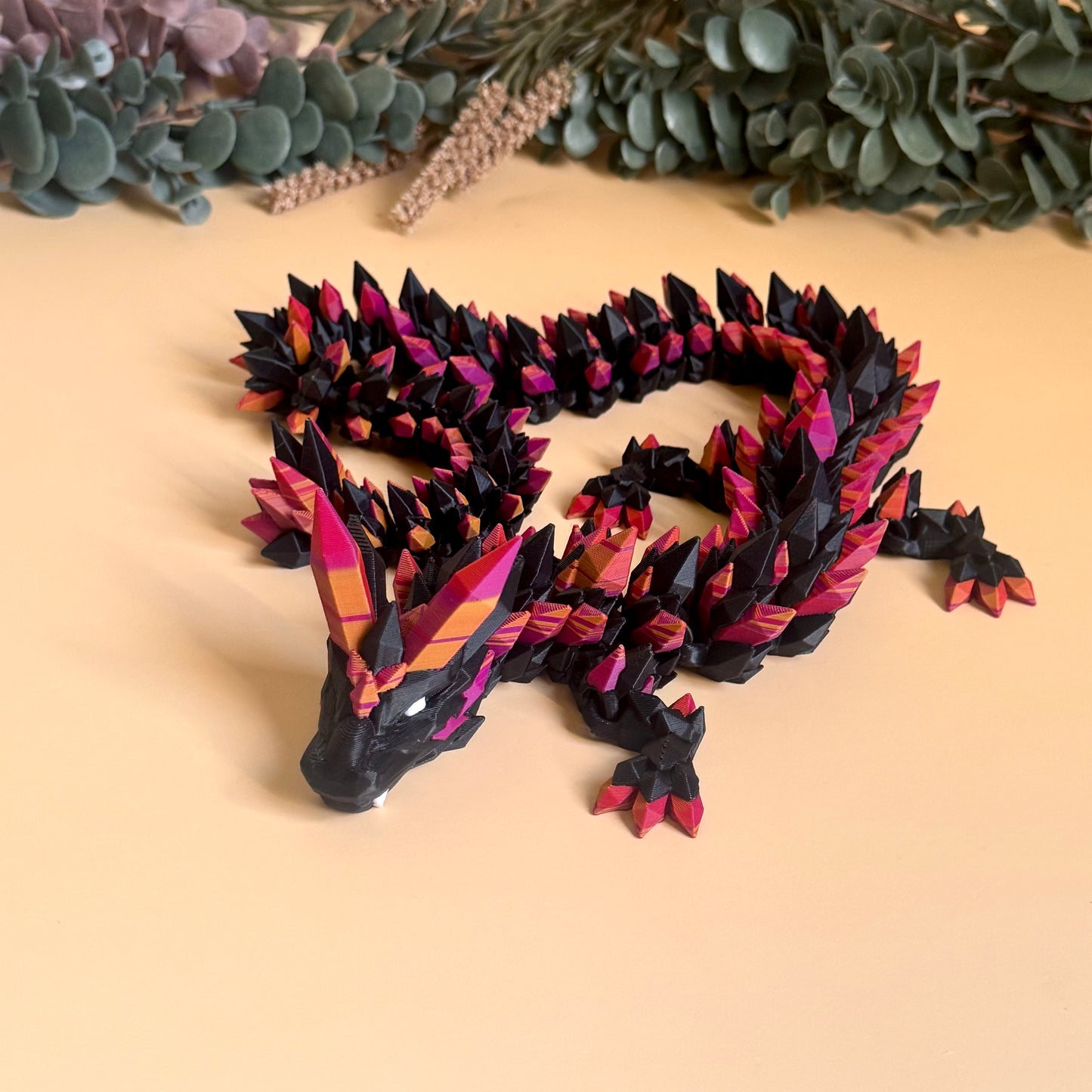 Large BLACK Crystal Dragon