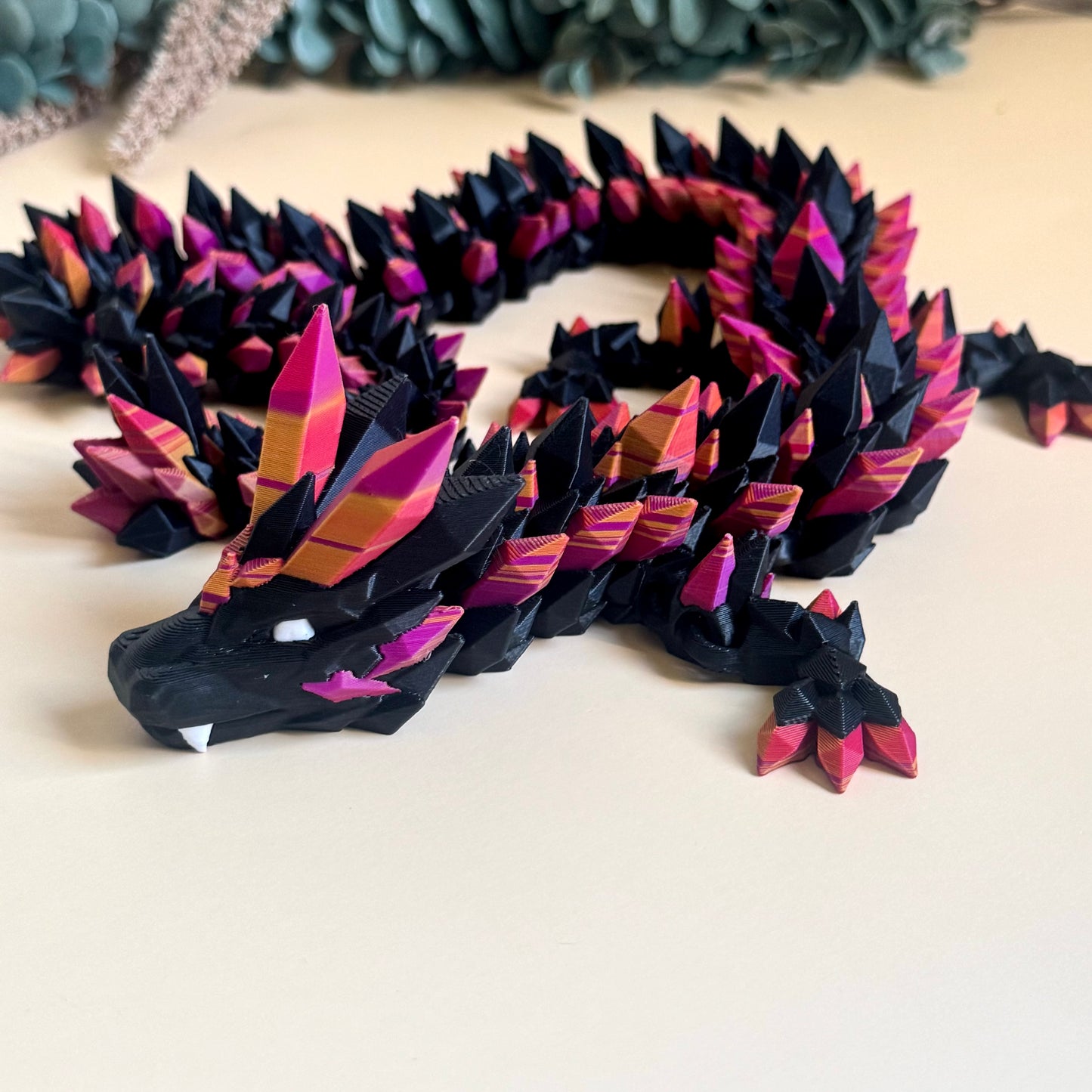 Large BLACK Crystal Dragon
