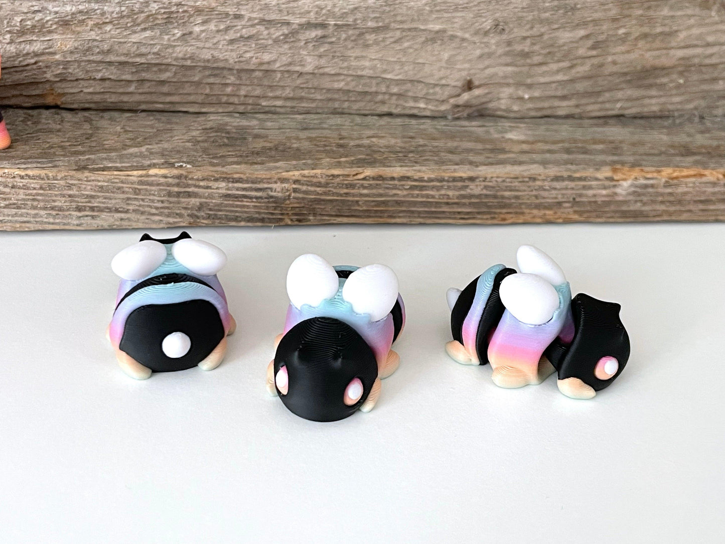 Mini Rainbow Bumblebees - Fantasy Forest 3D