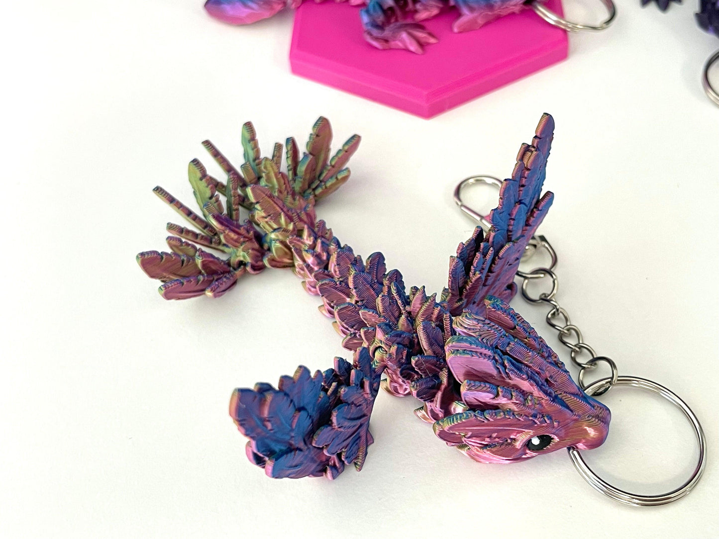 Dragon Keychains - Fantasy Forest 3D