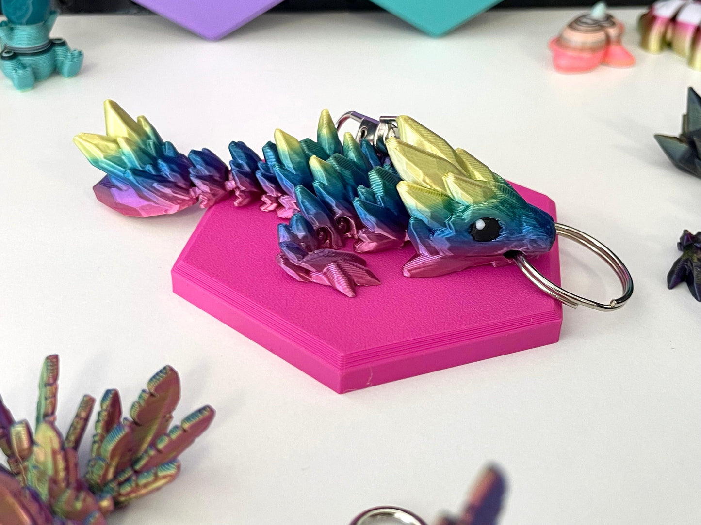 Dragon Keychains - Fantasy Forest 3D