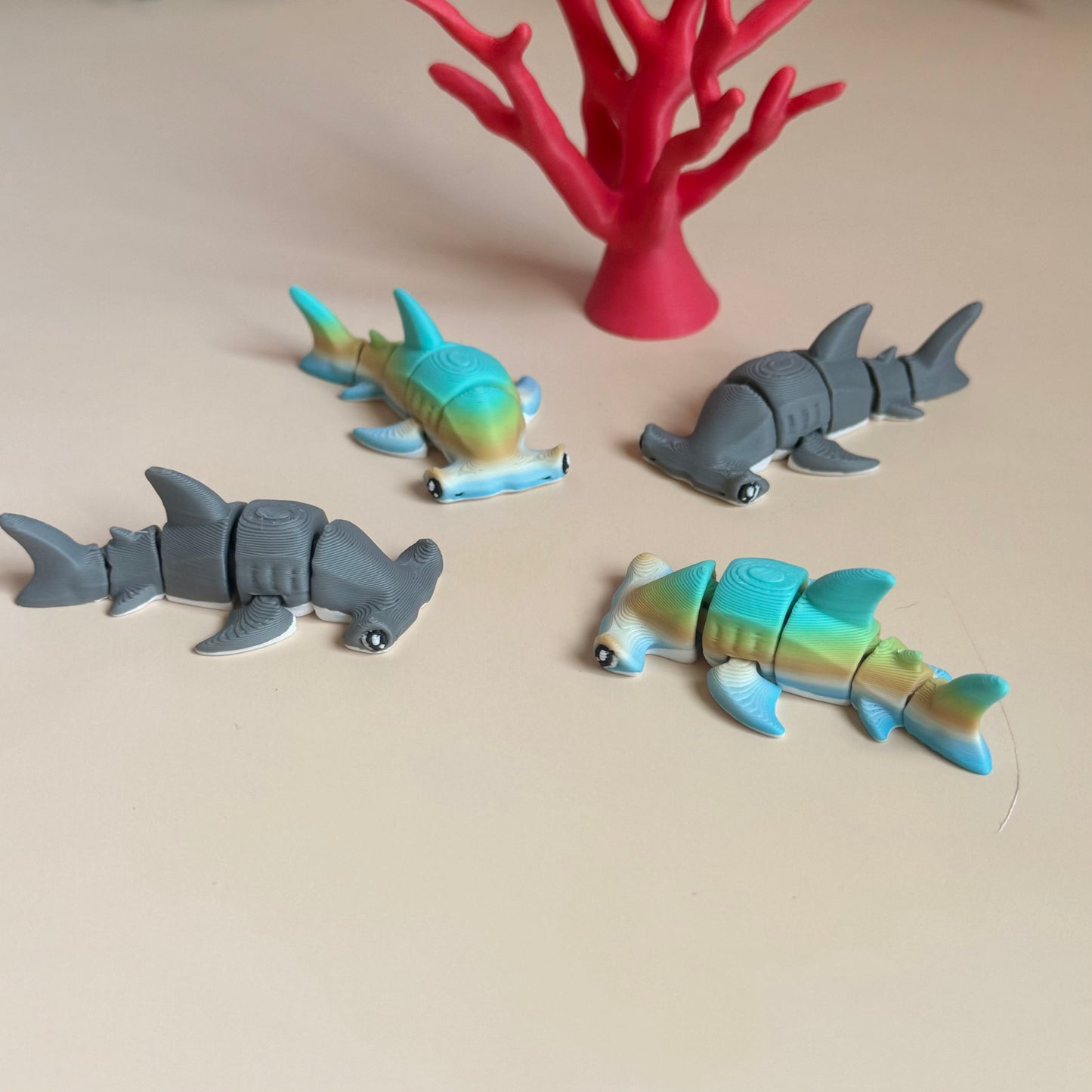 Mini Lifelike Hammerhead Shark