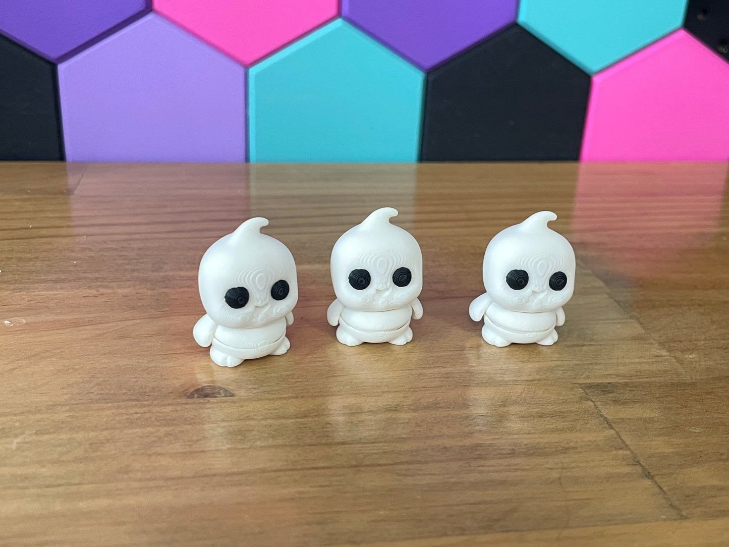 Mini Halloween Ghost, Skeleton and Pumpkin