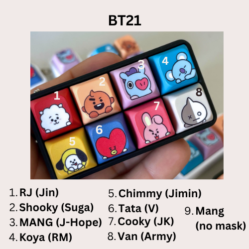 BTS BT21 Clickers