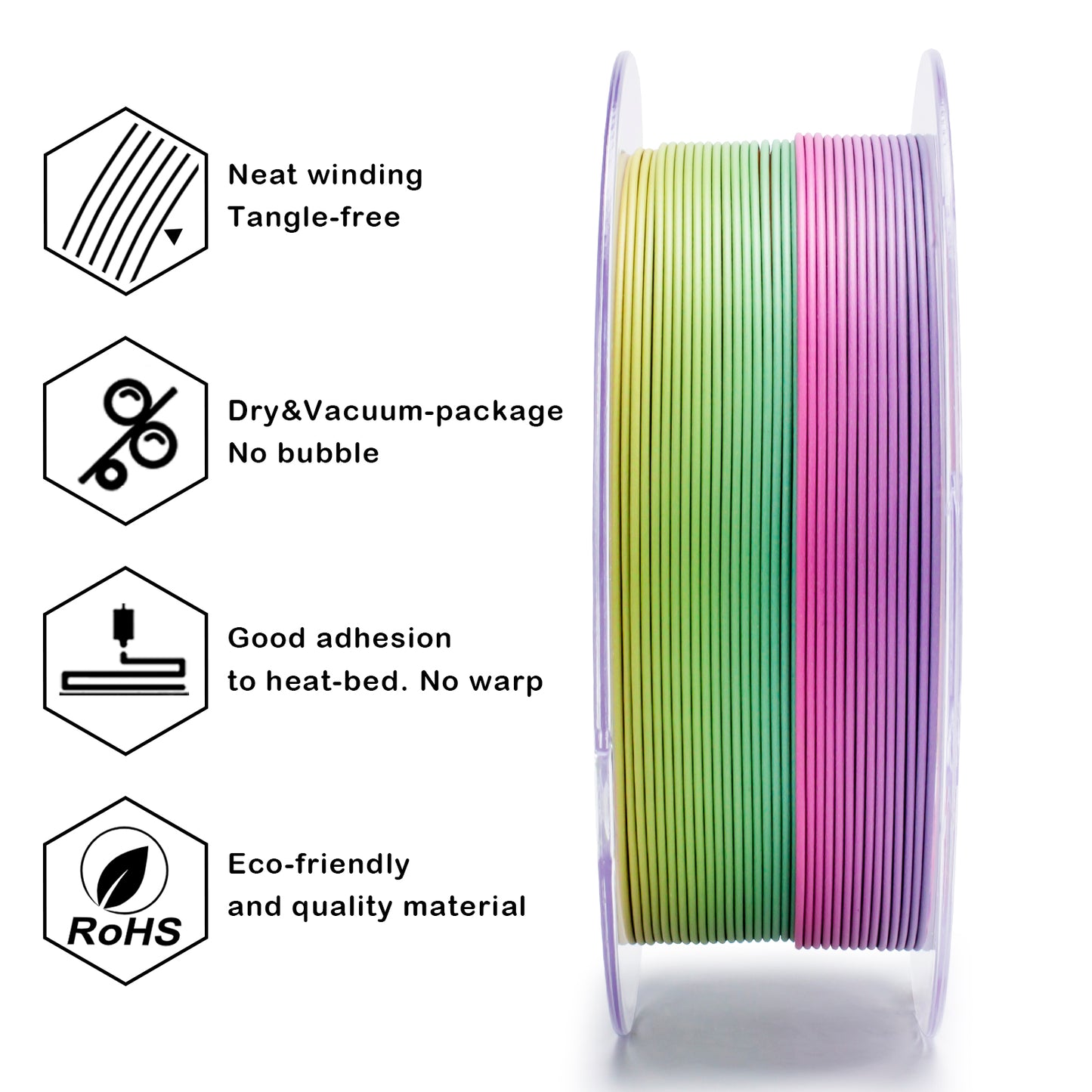 Rainbow Blaze Gradient Matte PLA