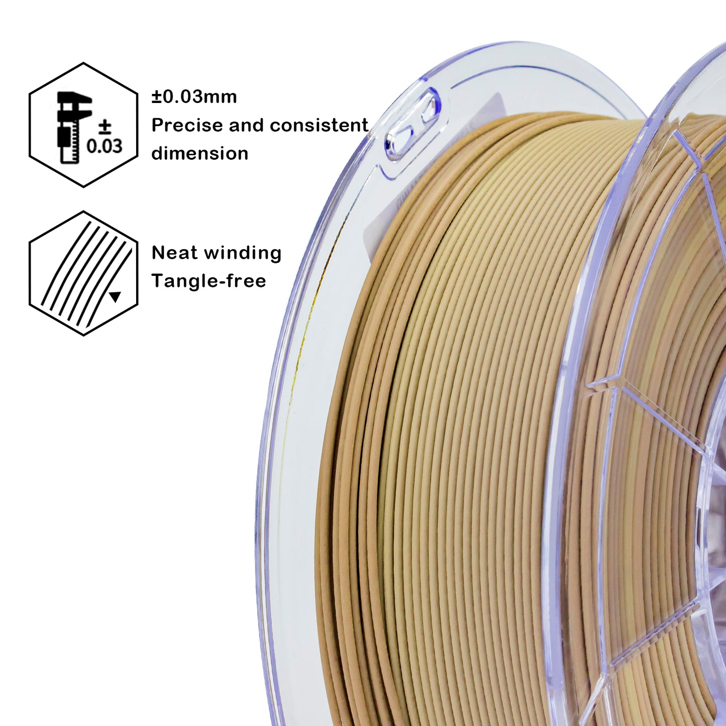 Wood Grain Gradient Matte PLA