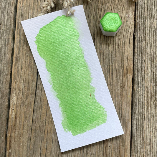 Green Apple Mica Shimmer Watercolour Paint - Fantasy Forest 3D