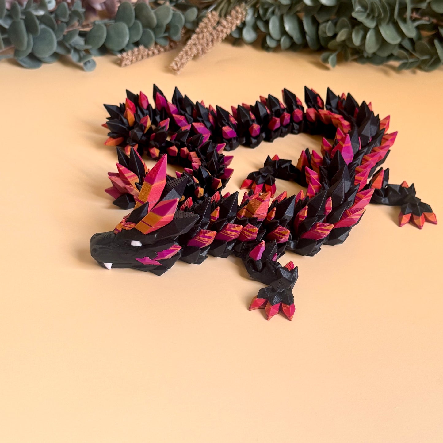 Large BLACK Crystal Dragon