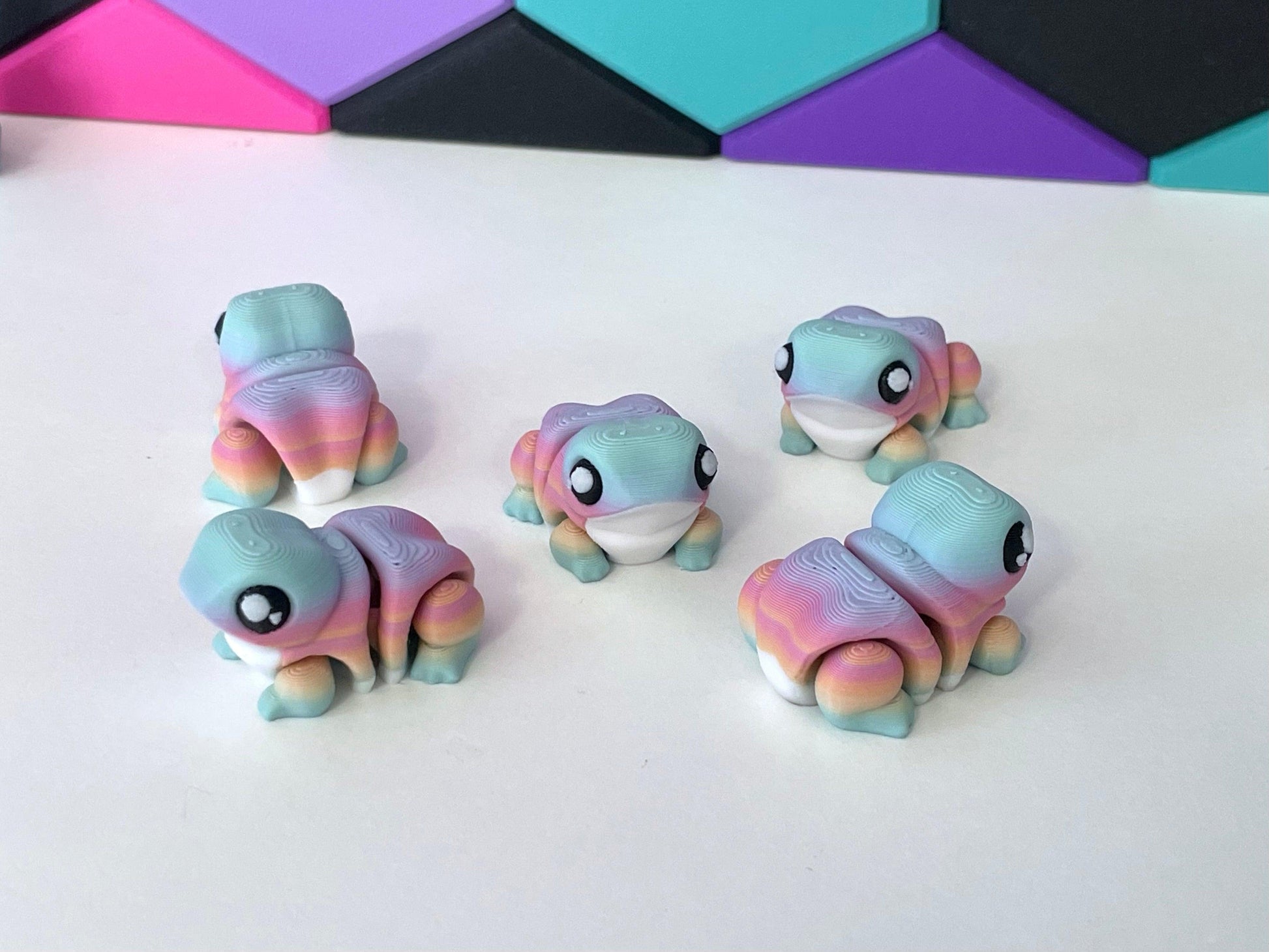 Mini Rainbow Frogs - Fantasy Forest 3D