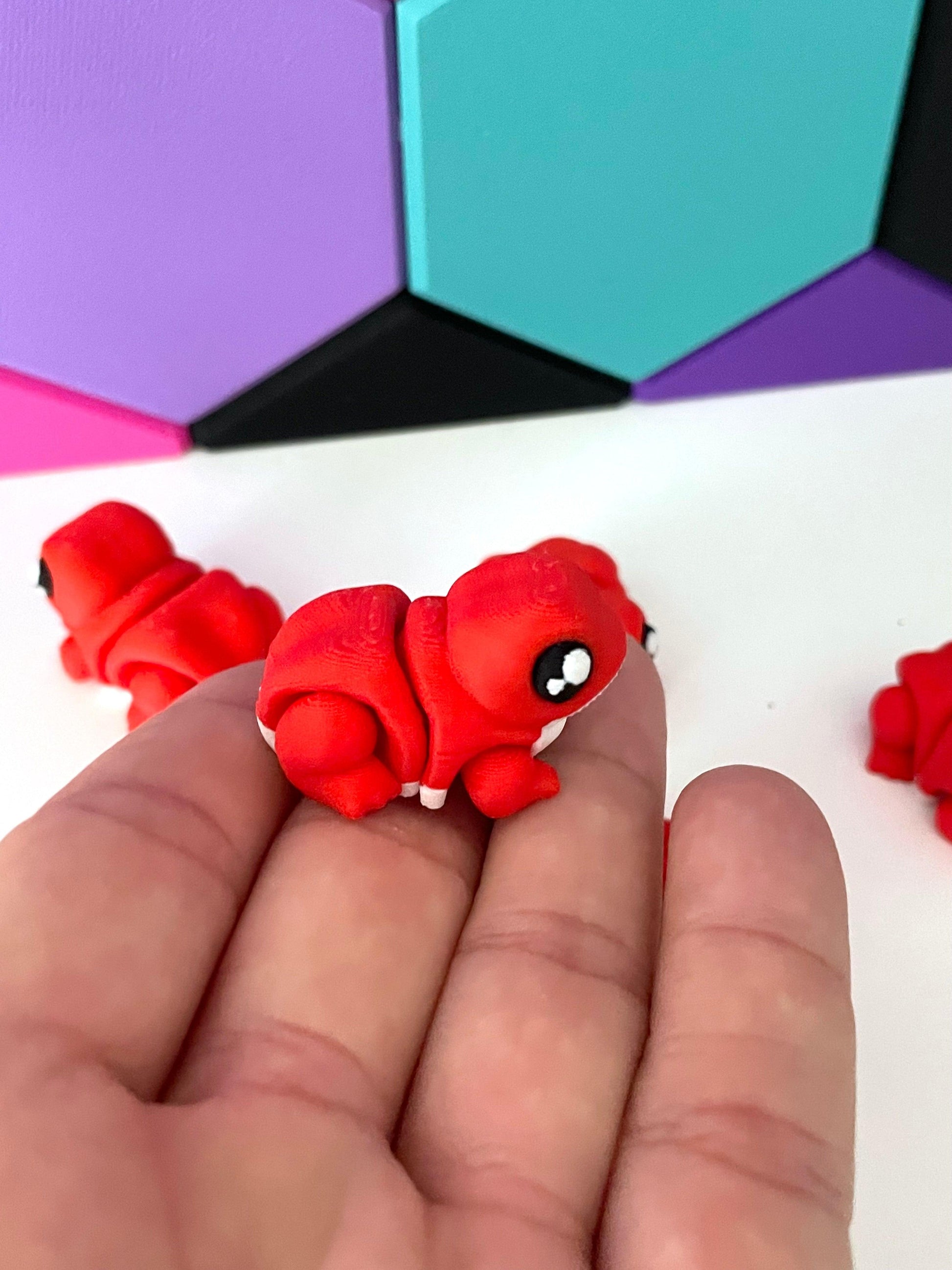 Mini Red Frogs - Fantasy Forest 3D