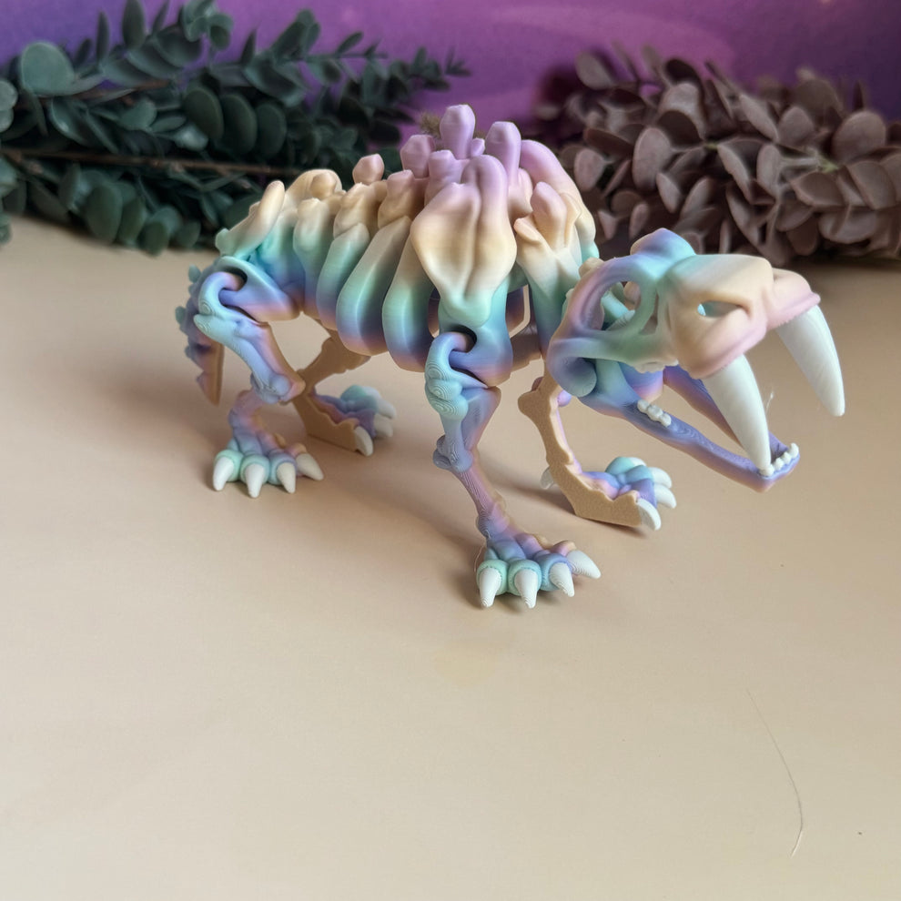 Sabertooth Skeleton Flexi – Fantasy Forest 3D