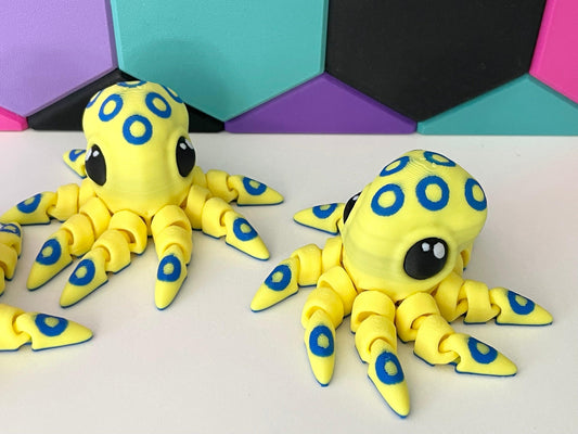 Blue Ring Octopus - Fantasy Forest 3D
