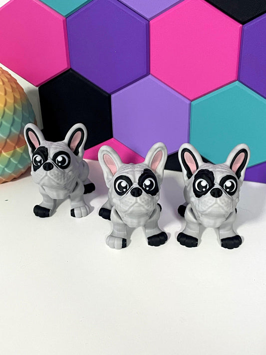 Frenchie Dog Flexi - Fantasy Forest 3D