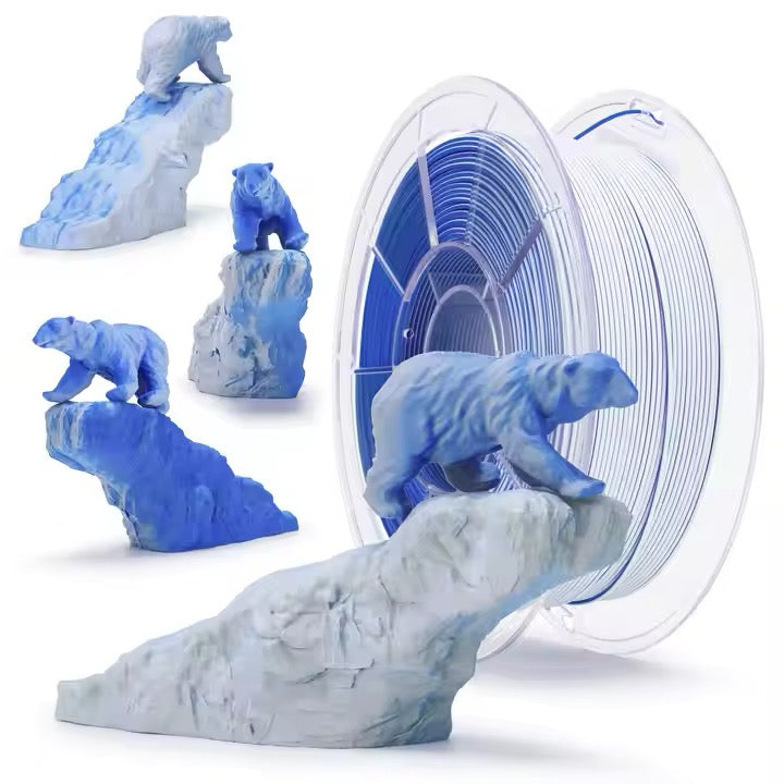 Snow Mountain Tri-Colour Matte PLA