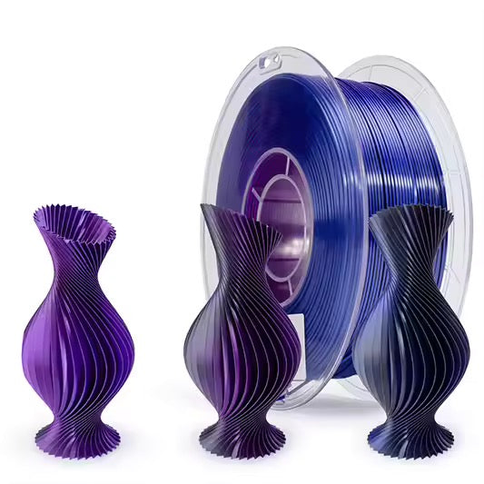 Indigo Satin Tri-colour Silk PLA