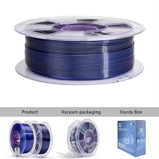 Indigo Satin Tri-colour Silk PLA