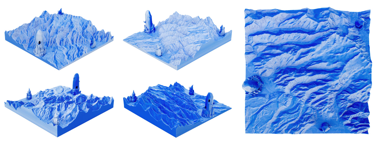 Snow Mountain Tri-Colour Matte PLA