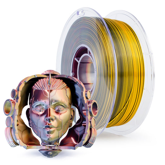 Steampunk Tri-Colour Silk PLA