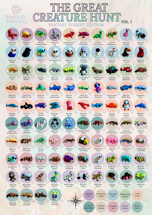 The Great Creature Hunt Poster (Vol. 1)