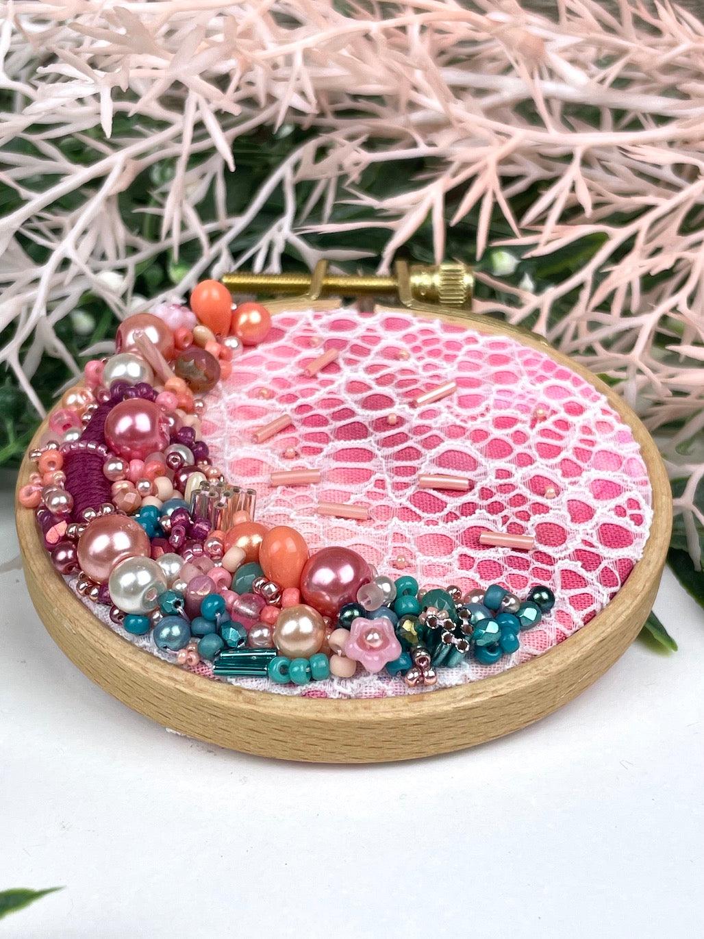 'Louise' Beaded Hoop - Fantasy Forest 3D